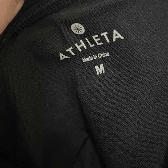 Athleta clean strap tankini adjustable strap swim top black - Picture 3 of 6